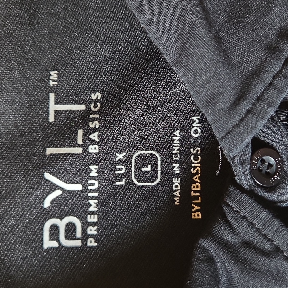 Bylt Basics Lux Polo Black Large - Picture 3 of 6